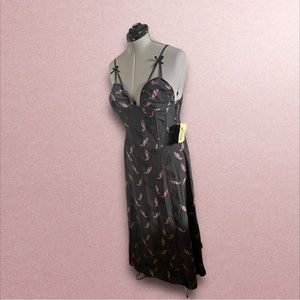 Corset Story green Floral Corset dress sz 28” (A24)